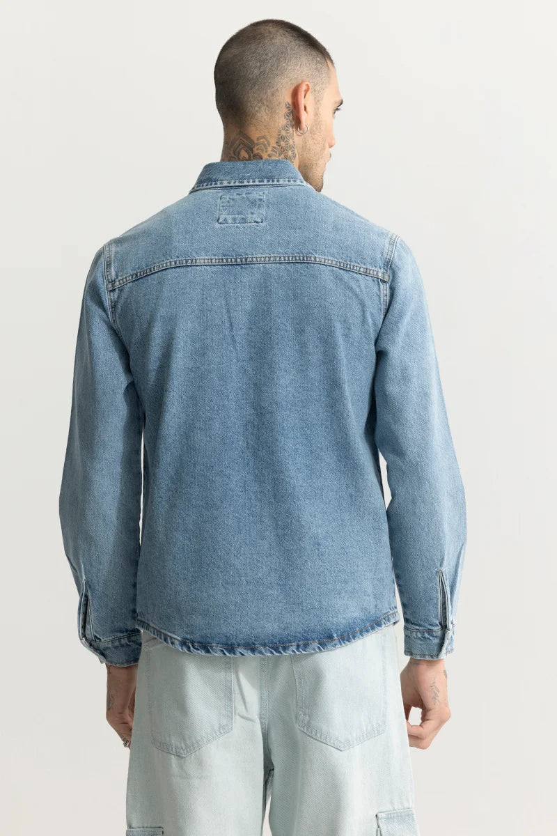 Super Denim Washed Blue Shirt