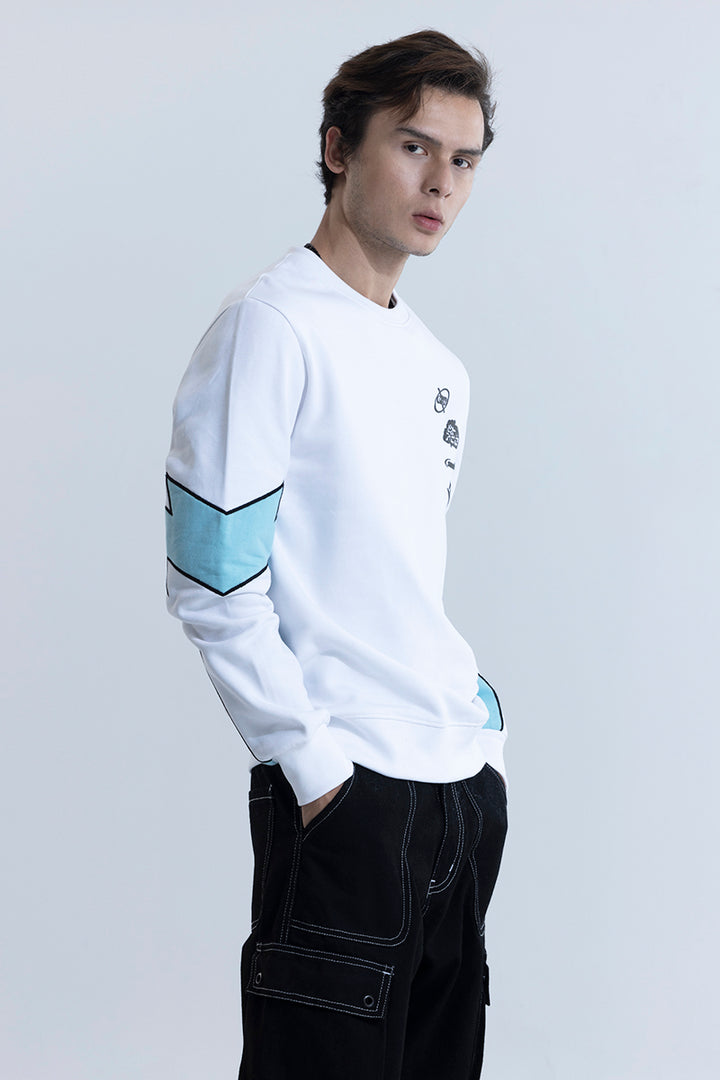 Smoke White Racing Sweatshirt