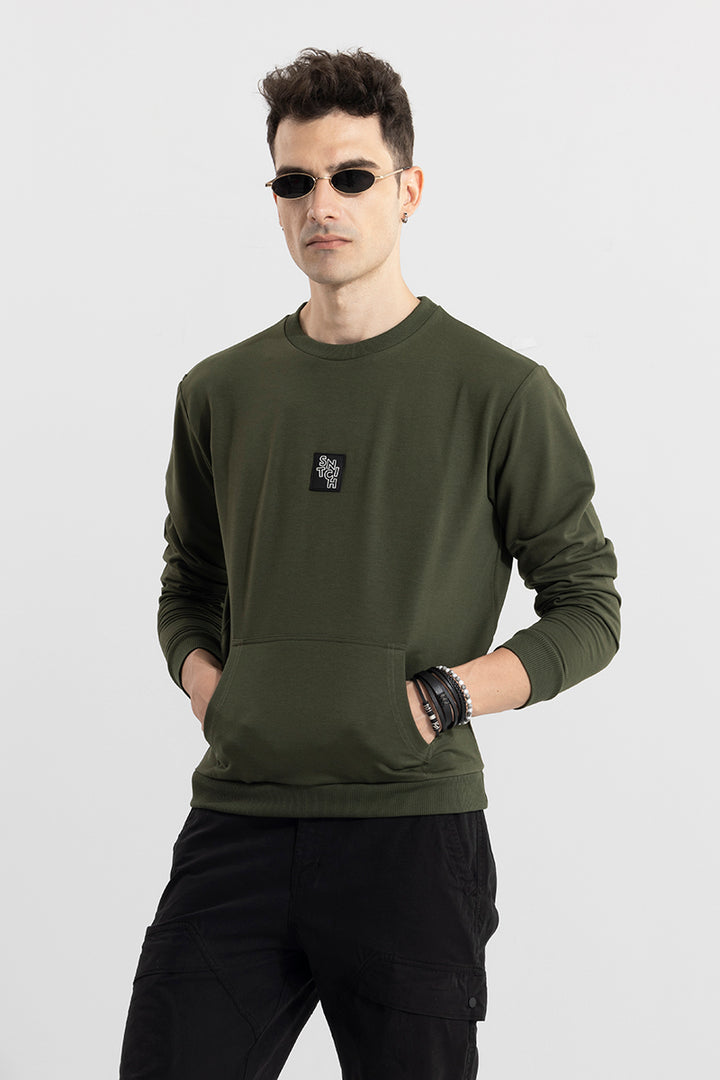 Logotype Olive Sweatshirt