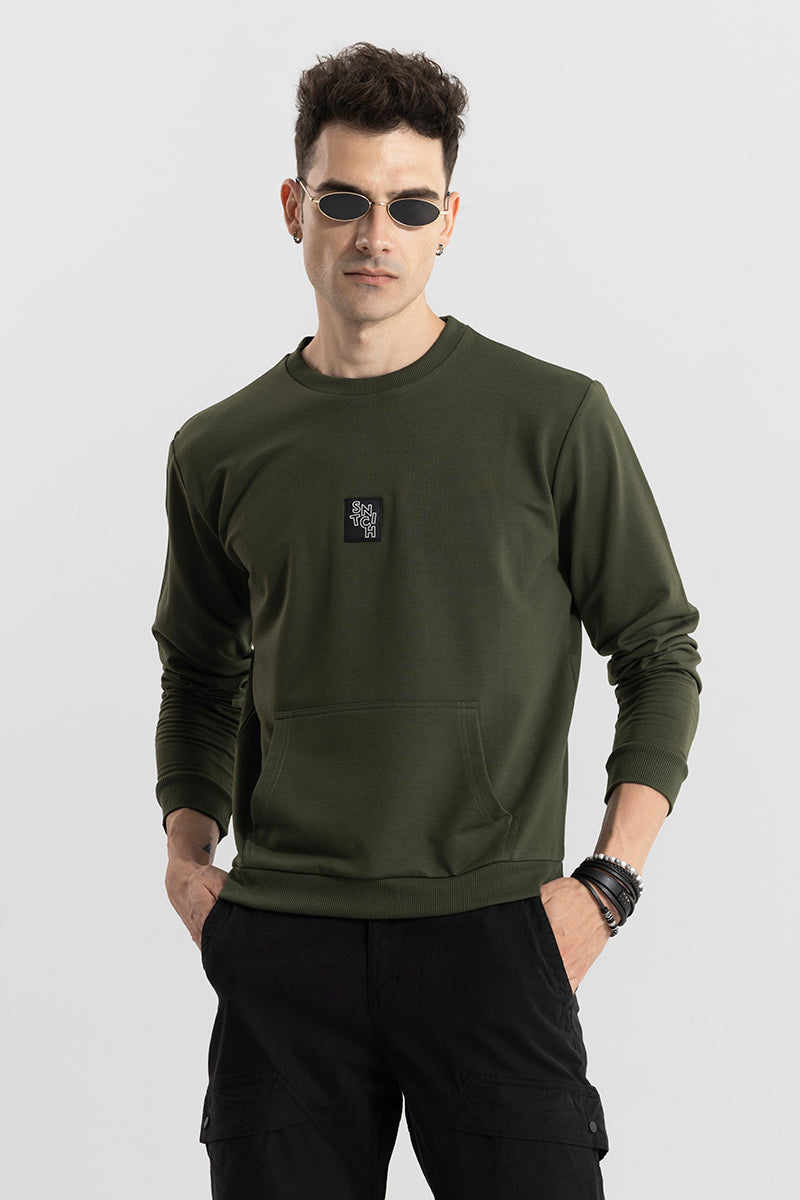 Logotype Olive Sweatshirt