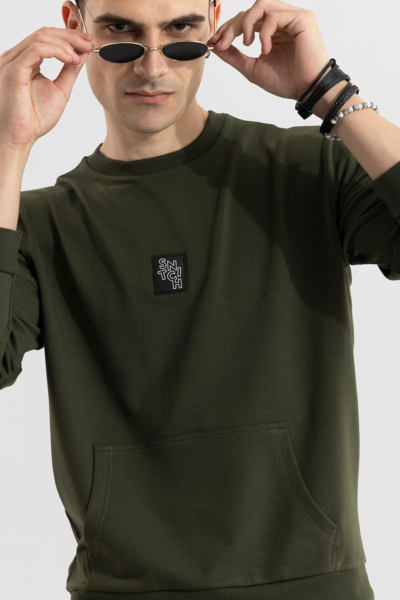 Logotype Olive Sweatshirt