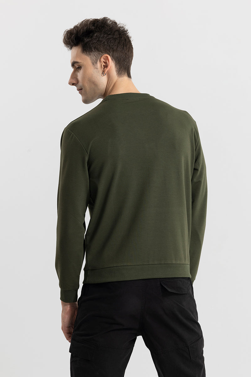 Logotype Olive Sweatshirt