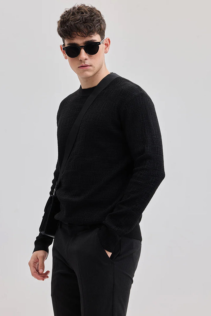 Black Knitted Sweater