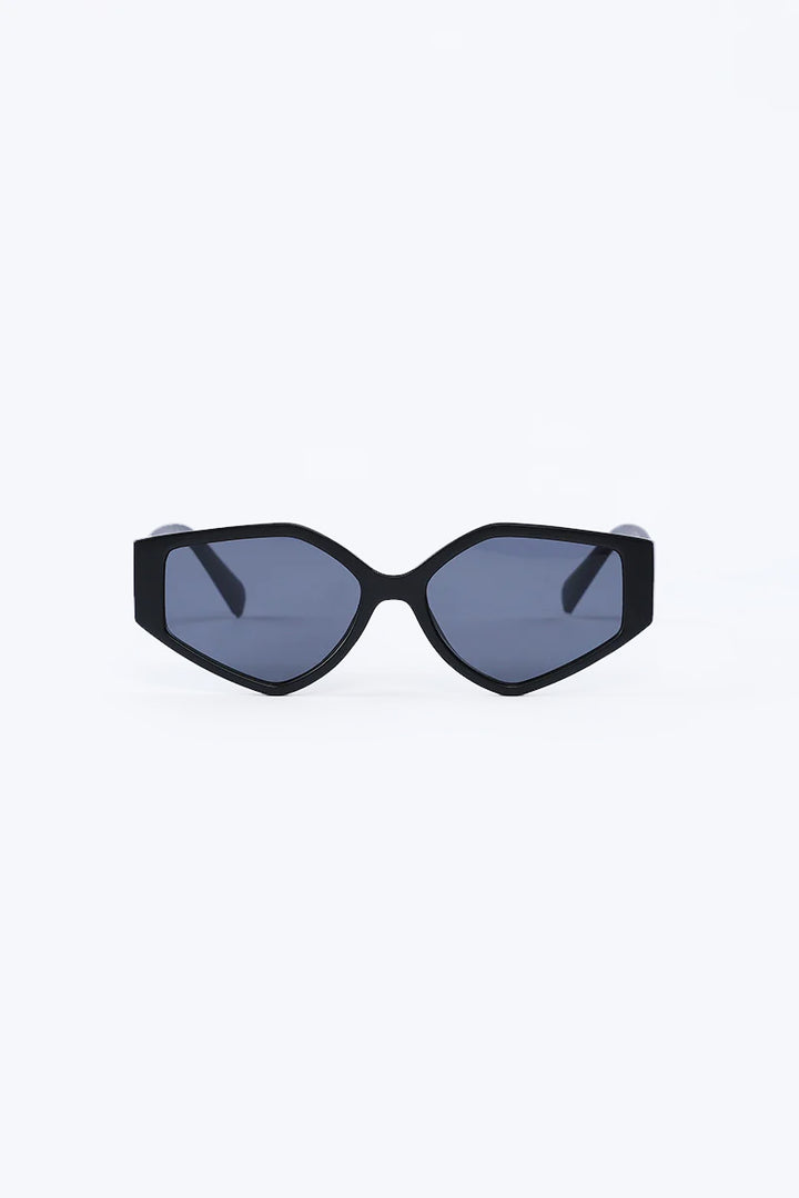 Bold Geometric Black Sunglasses