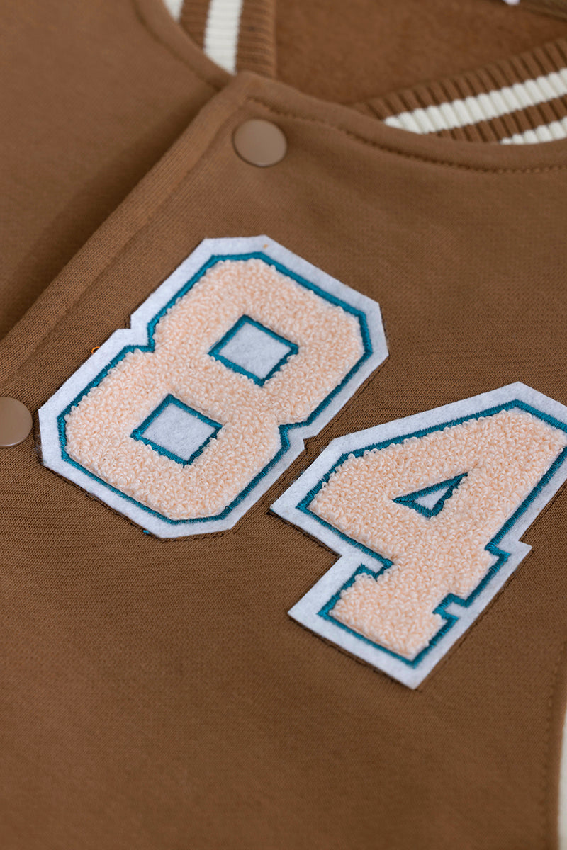 Fight Club Brown Varsity Jacket