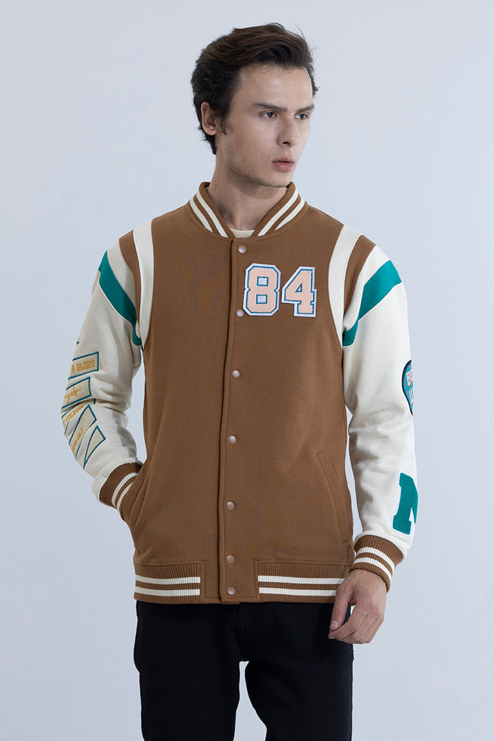 Fight Club Brown Varsity Jacket