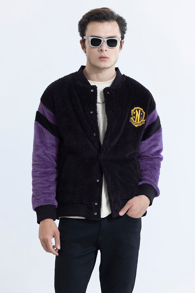 Outcasts Black Varsity Jacket