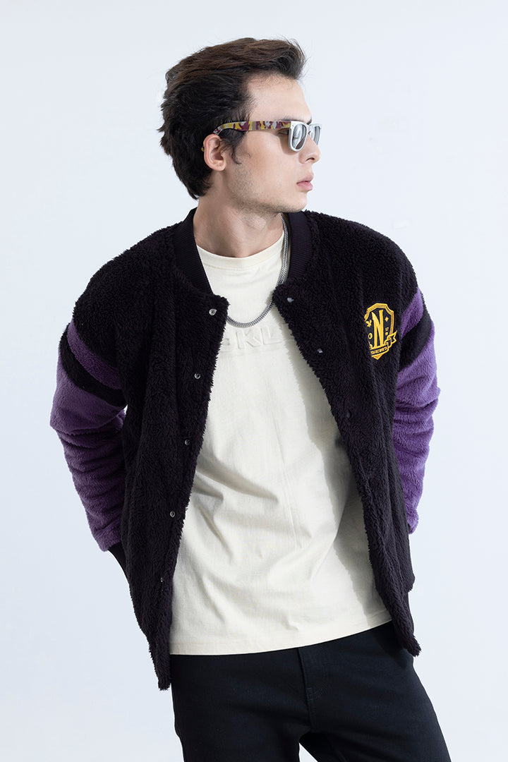 Outcasts Black Varsity Jacket