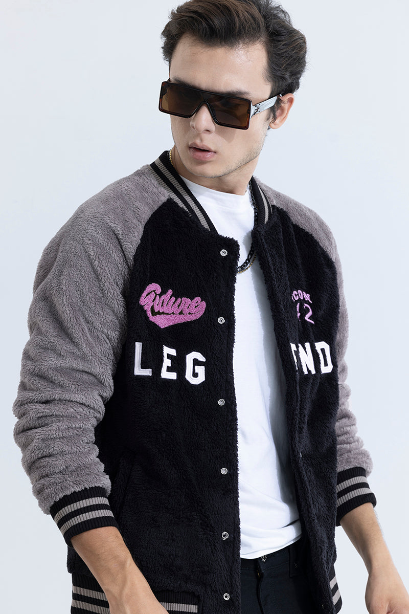 Legend Black Varsity Jacket