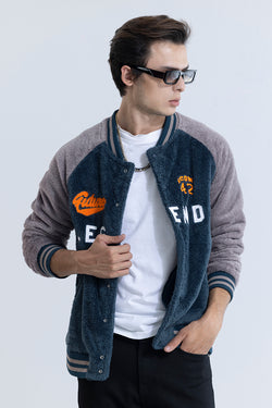 Buy Men's Arte Blue Contrast Stitch Blue Denim Jacket Online