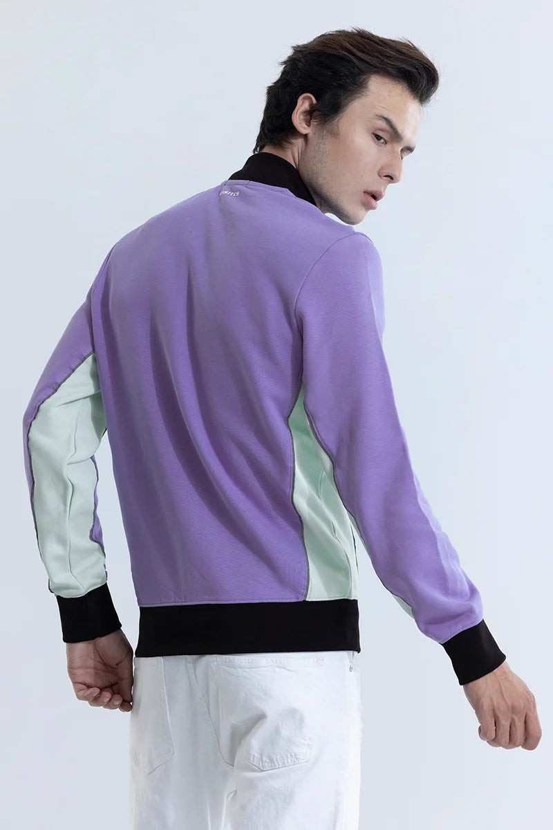 Proton Pulse Lavender Racing Bomber Jacket