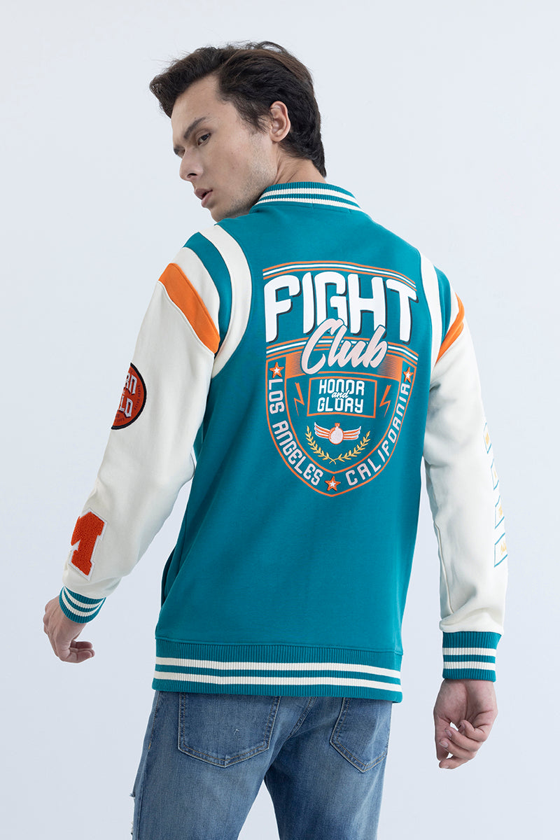 Fight Club Blue Varsity Jacket