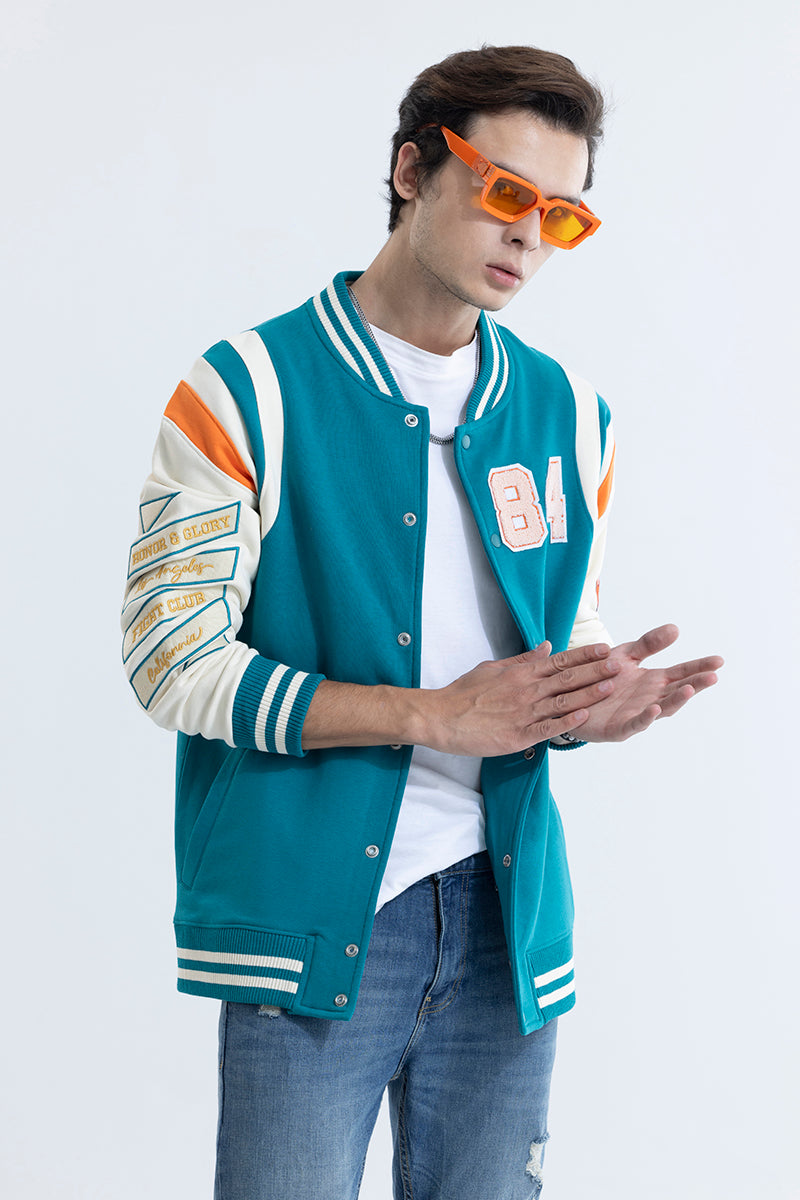 Fight Club Blue Varsity Jacket