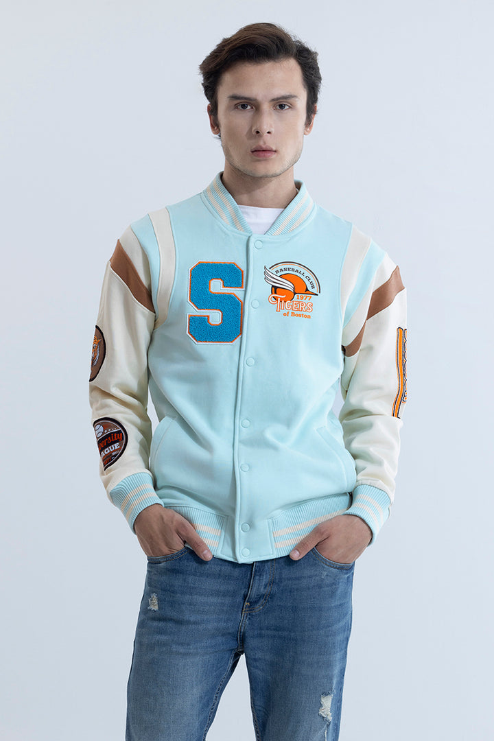 Ventura Tigers Sky Blue Varsity Jacket