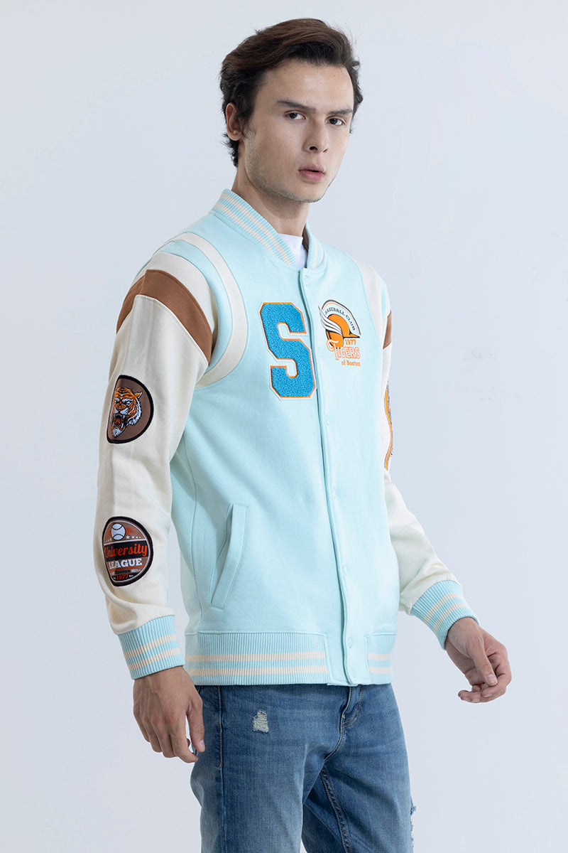 Ventura Tigers Sky Blue Varsity Jacket