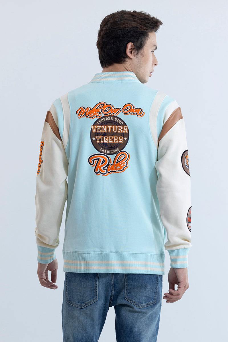 Ventura Tigers Sky Blue Varsity Jacket