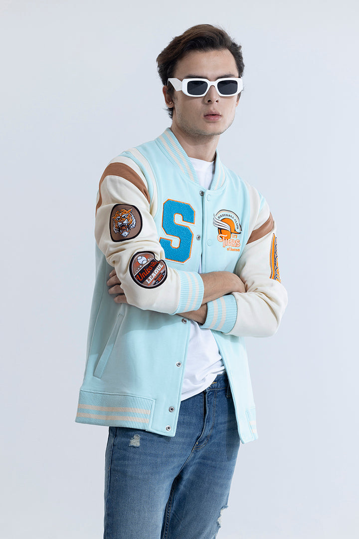 Ventura Tigers Sky Blue Varsity Jacket