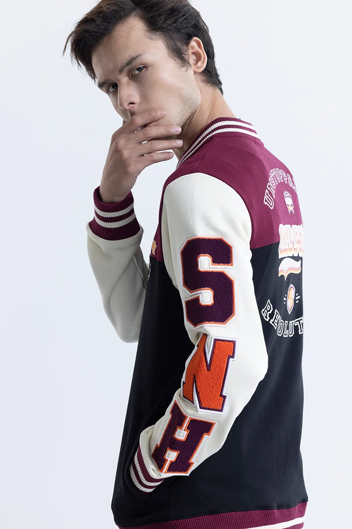 Champs Burgundy Varsity Jacket