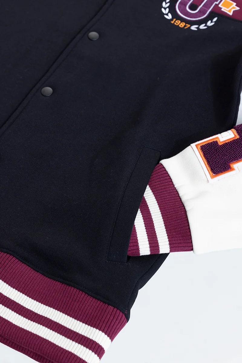 Champs Burgundy Varsity Jacket