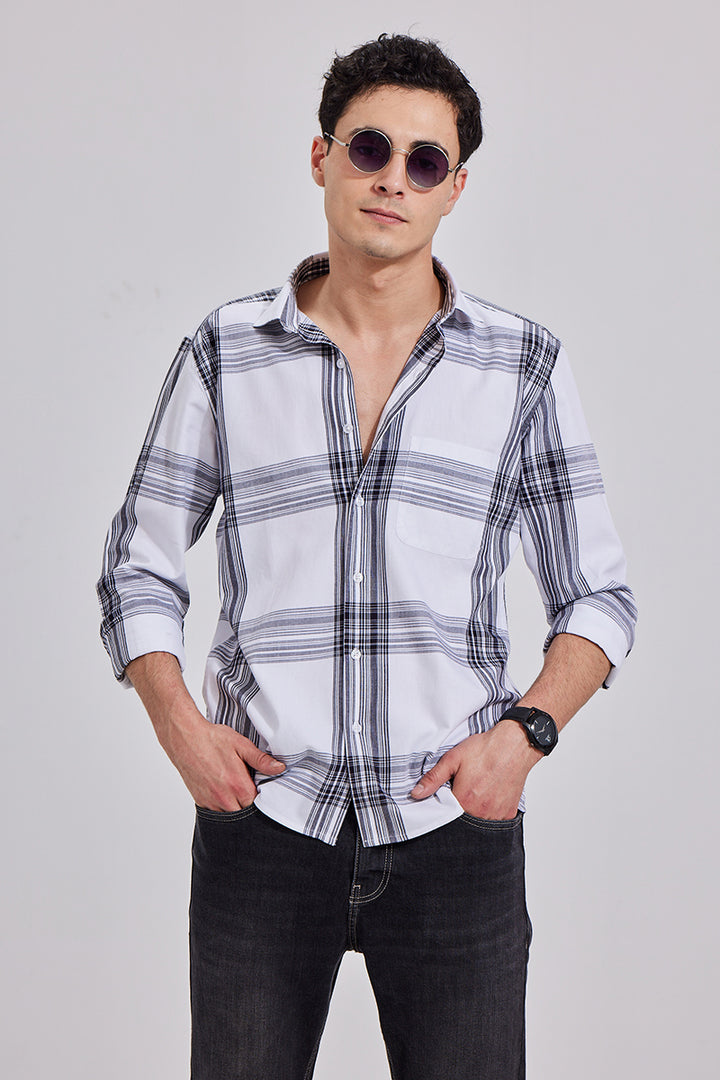 Boxie Check White Shirt