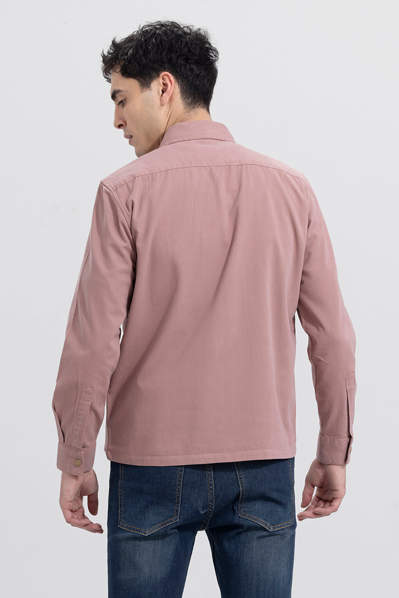 Triple Pocket Blush Pink Overshirt