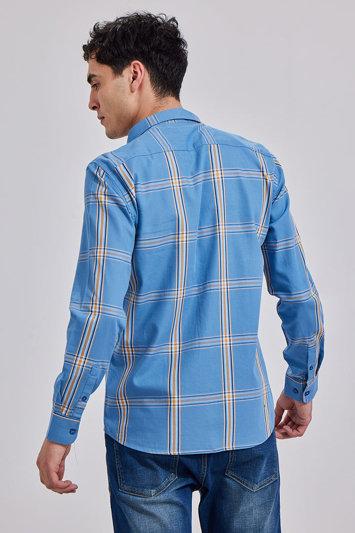 Boxie Check Maya Blue Shirt