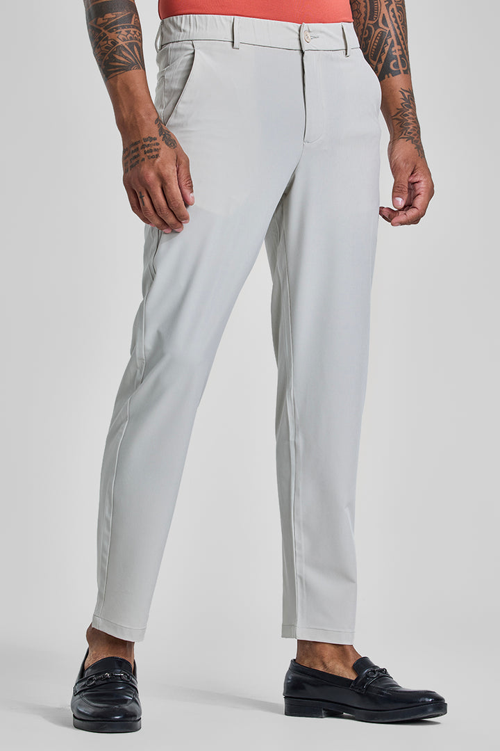 Off White Slim Fit Stretch Chinos