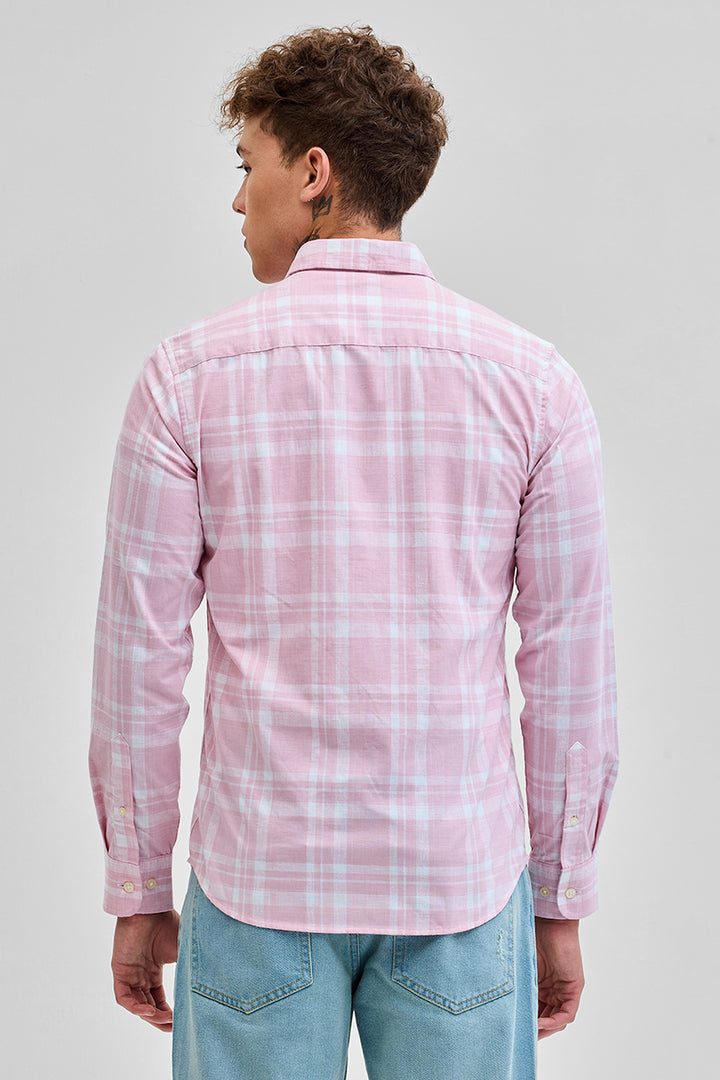 Light Pink Checks Oxford Shirt