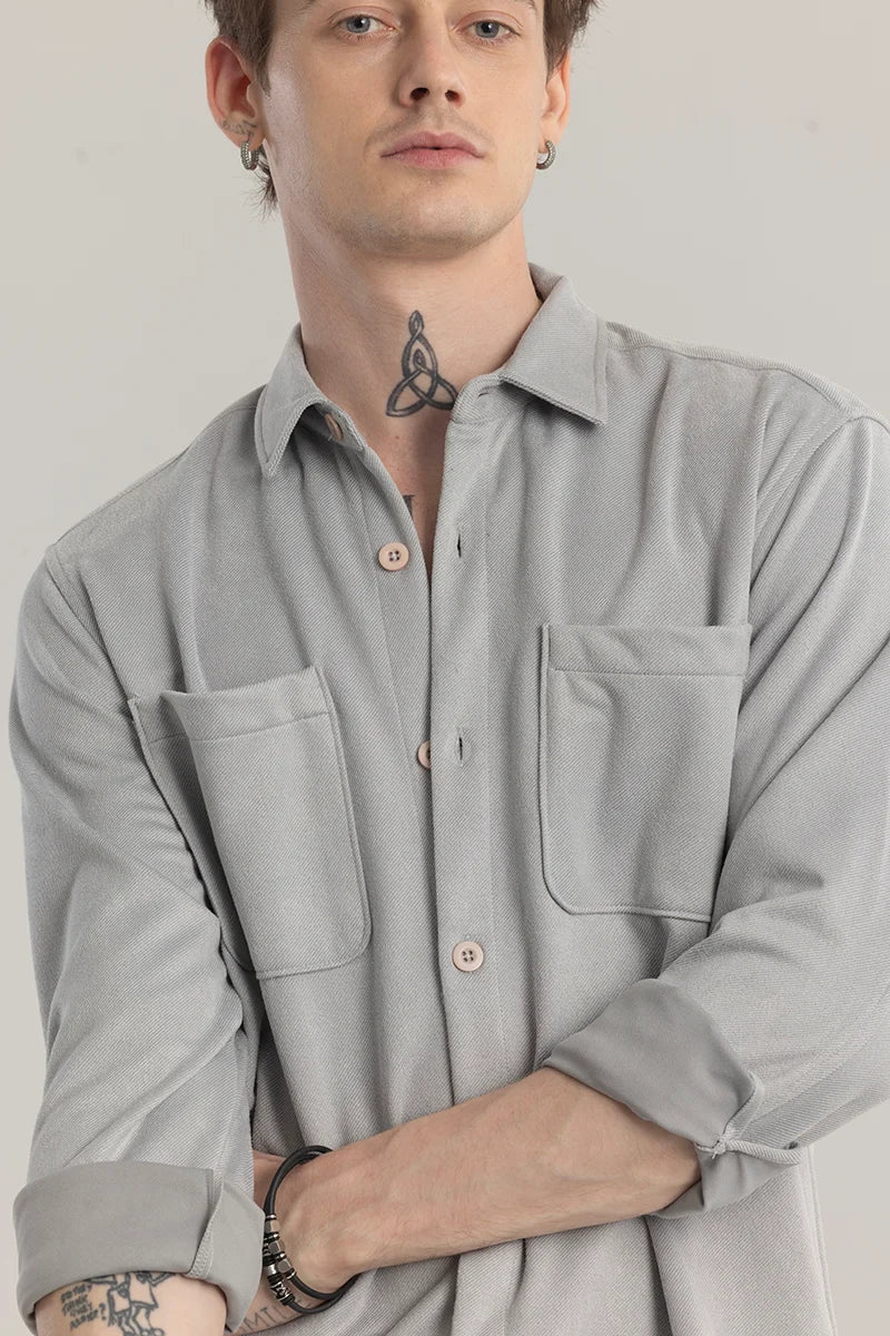 Suedineer Plain Grey Shirt