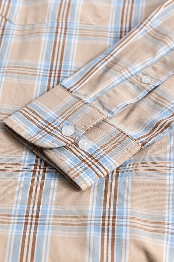 Plaidariffic Beige Check Shirts