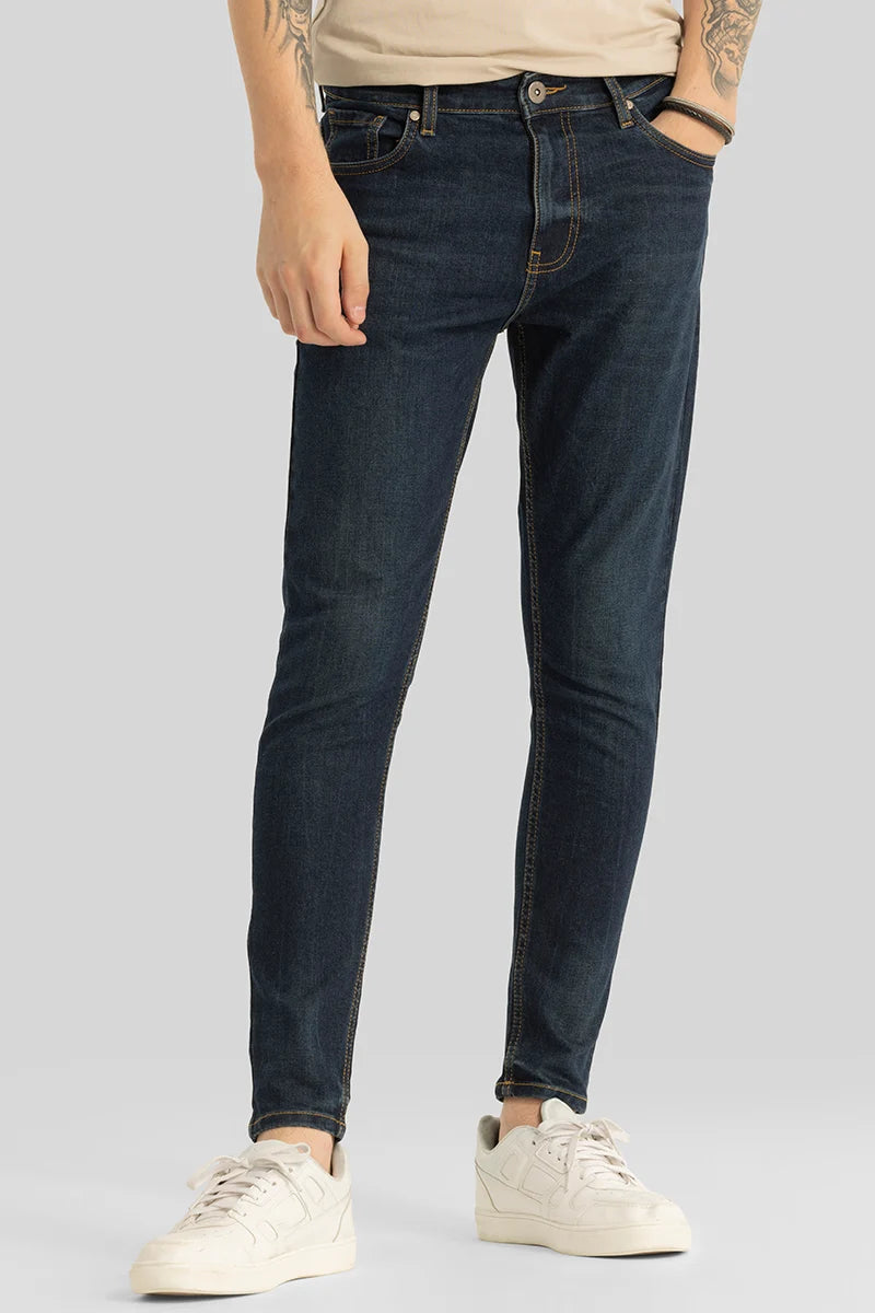 Delphine Navy Skinny Fit Jeans