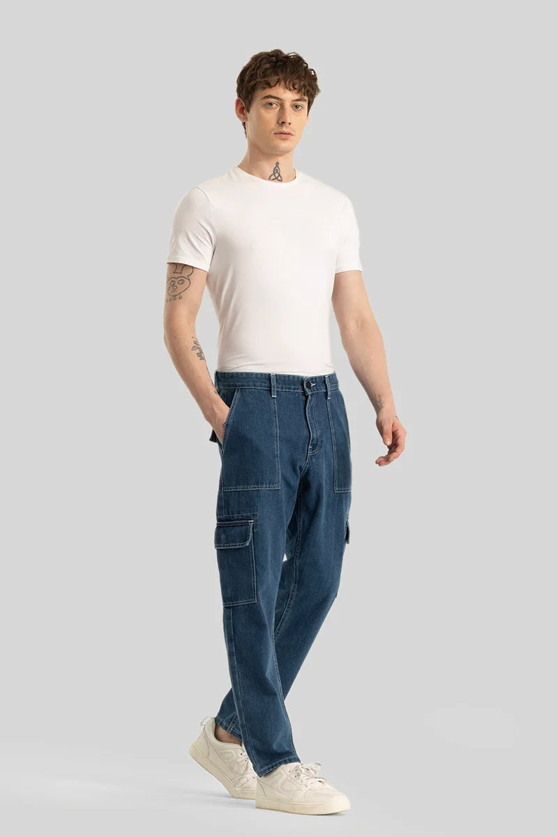 Daniele Blue Baggy Fit Jeans