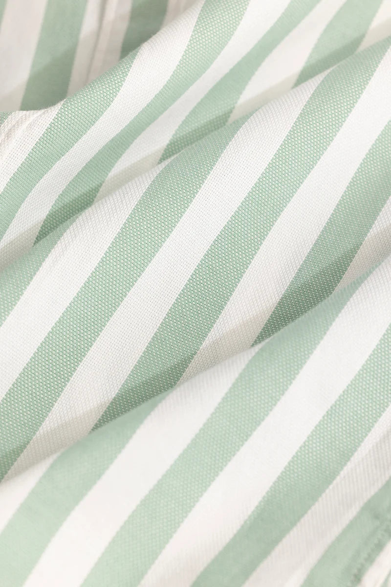 Light Green Stripes Shirt