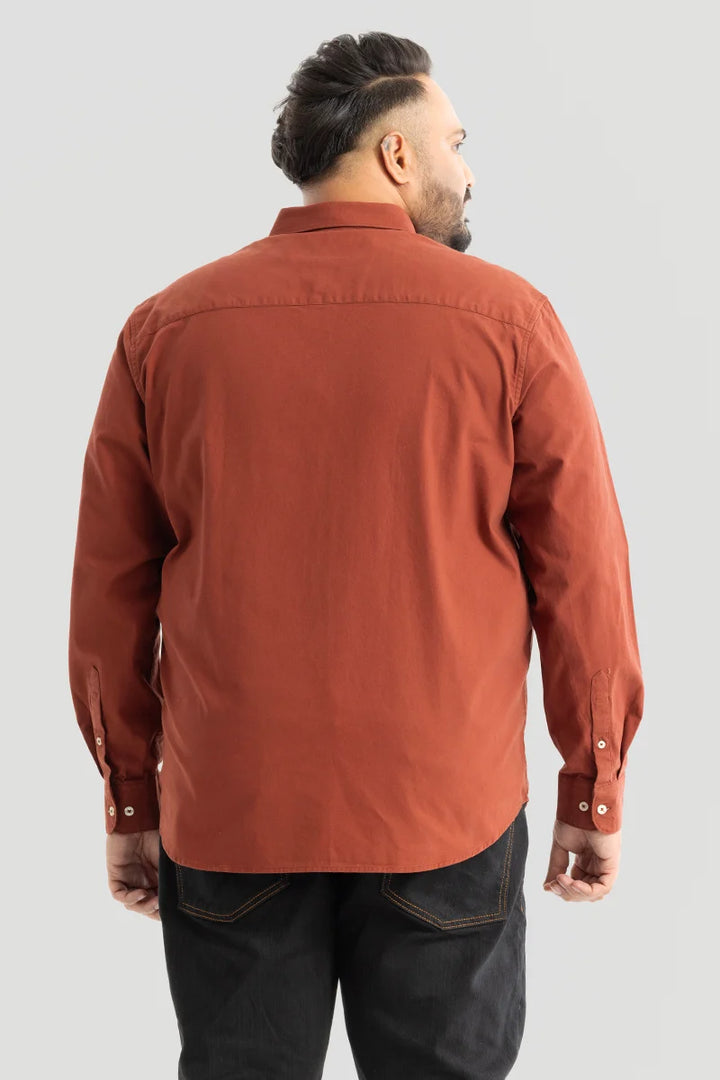 Lucia Rust Plain Shirts