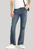 Cerulean Blue Plain Bootcut Jeans