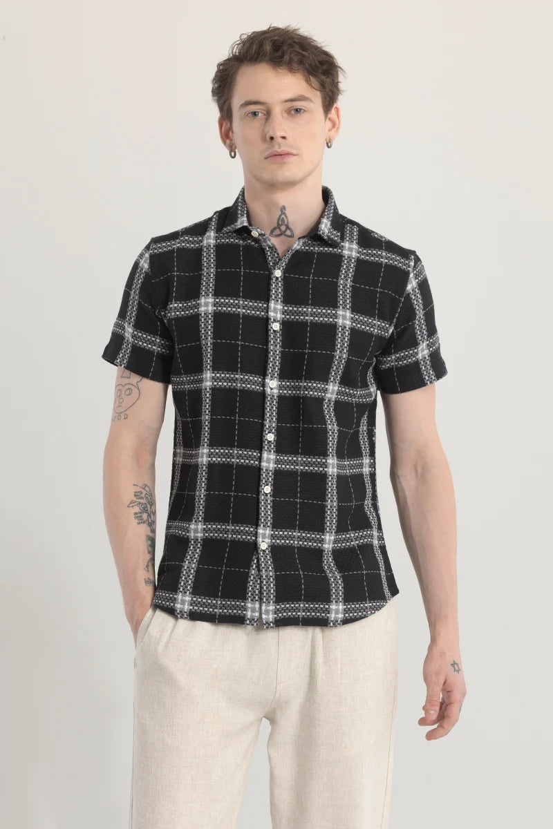 Plaidura Black Check Shirt