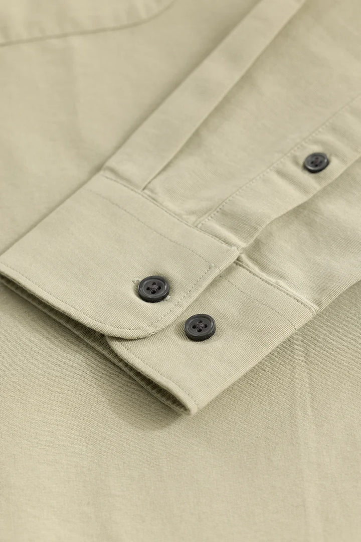 Viggo Plain Beige Shirt