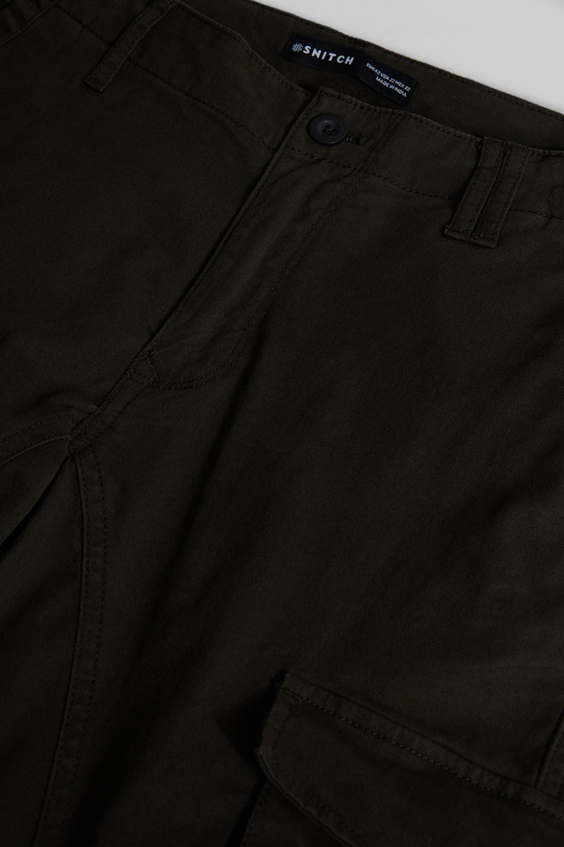 Olive Slim Fit Cargo Pants