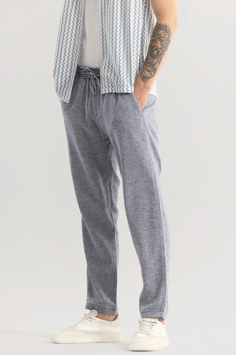 Comfylex Ash Grey Linen Blend Trouser