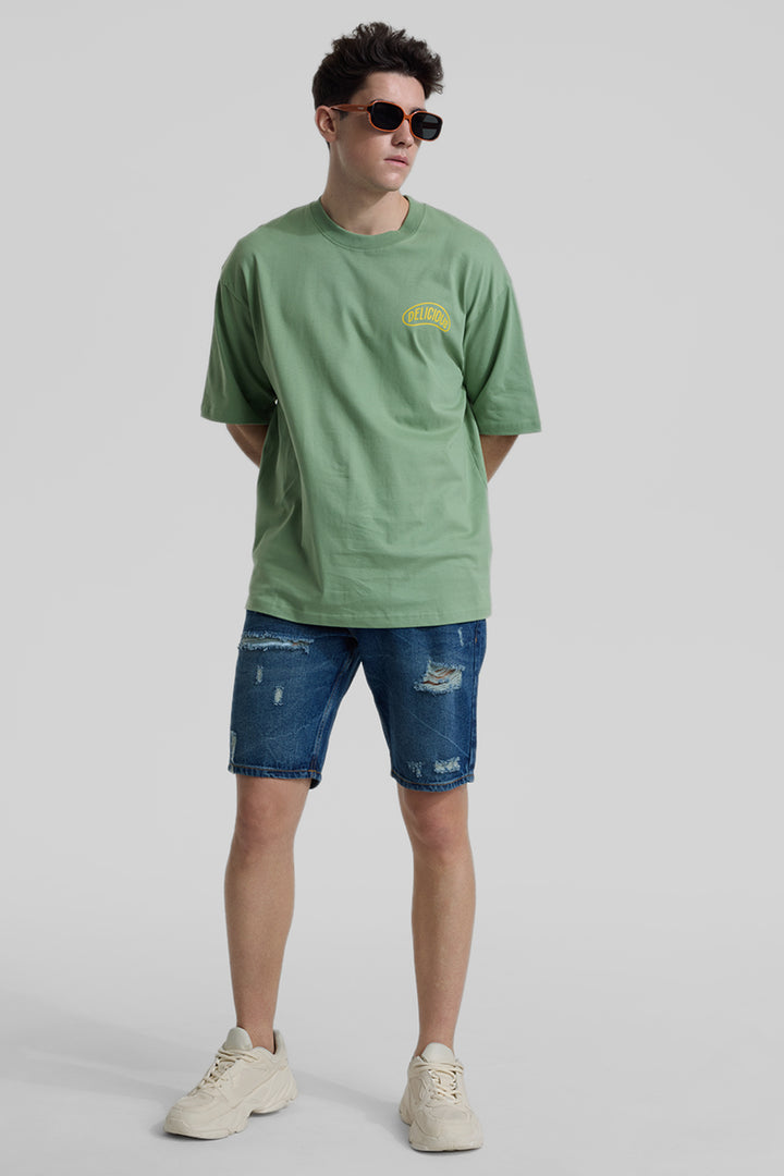 Sage Printed Oversized Fit T-Shirt