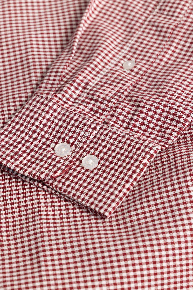 Red Oxford Checks shirt