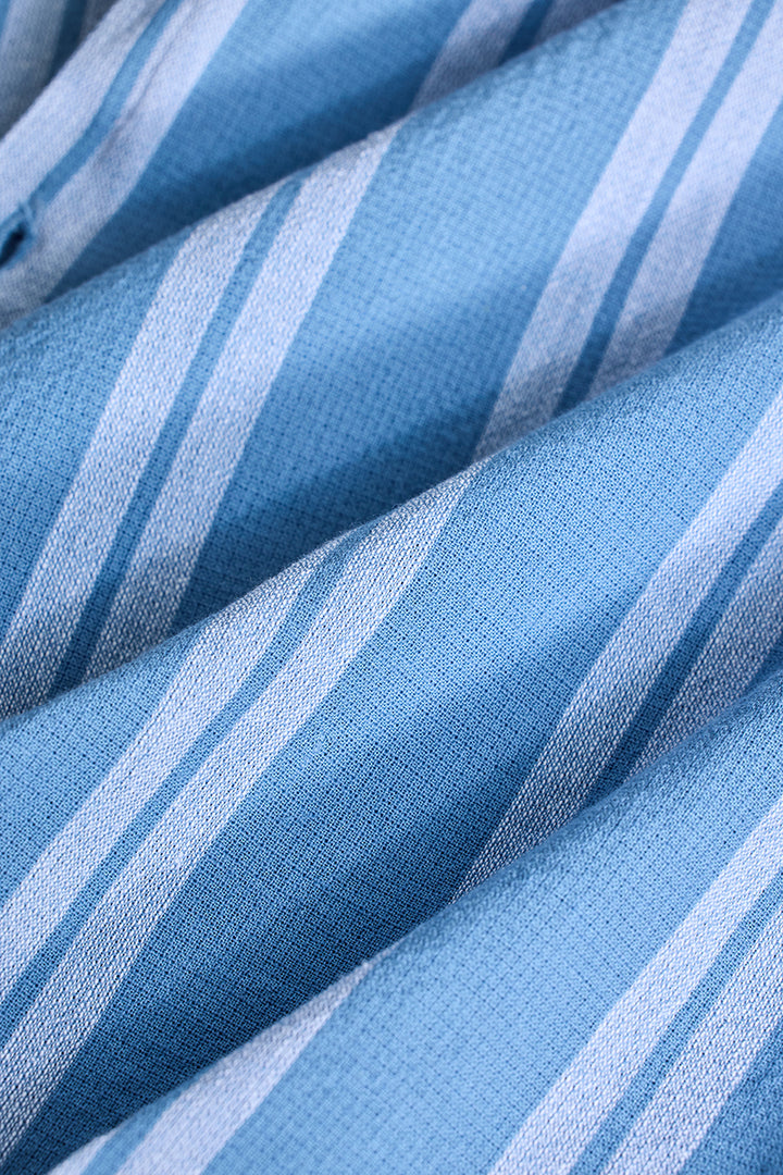 Blue Stripes Linen Shirt