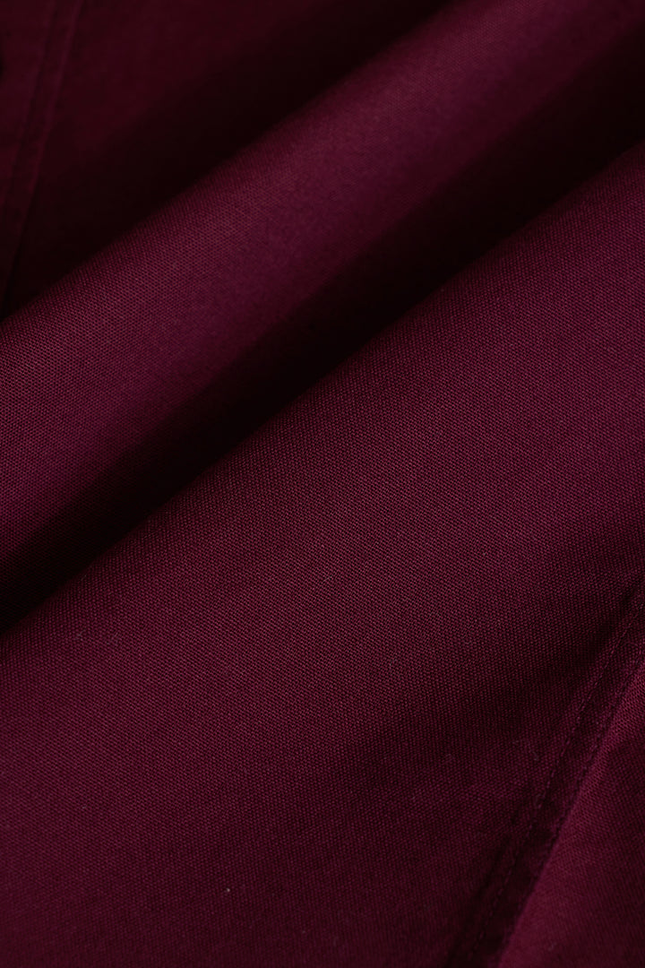 Maroon Slim Fit Shirt