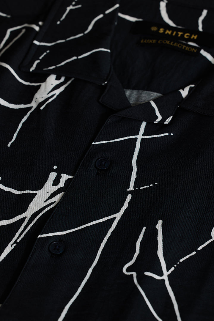 Black Cuban Abstract Shirt