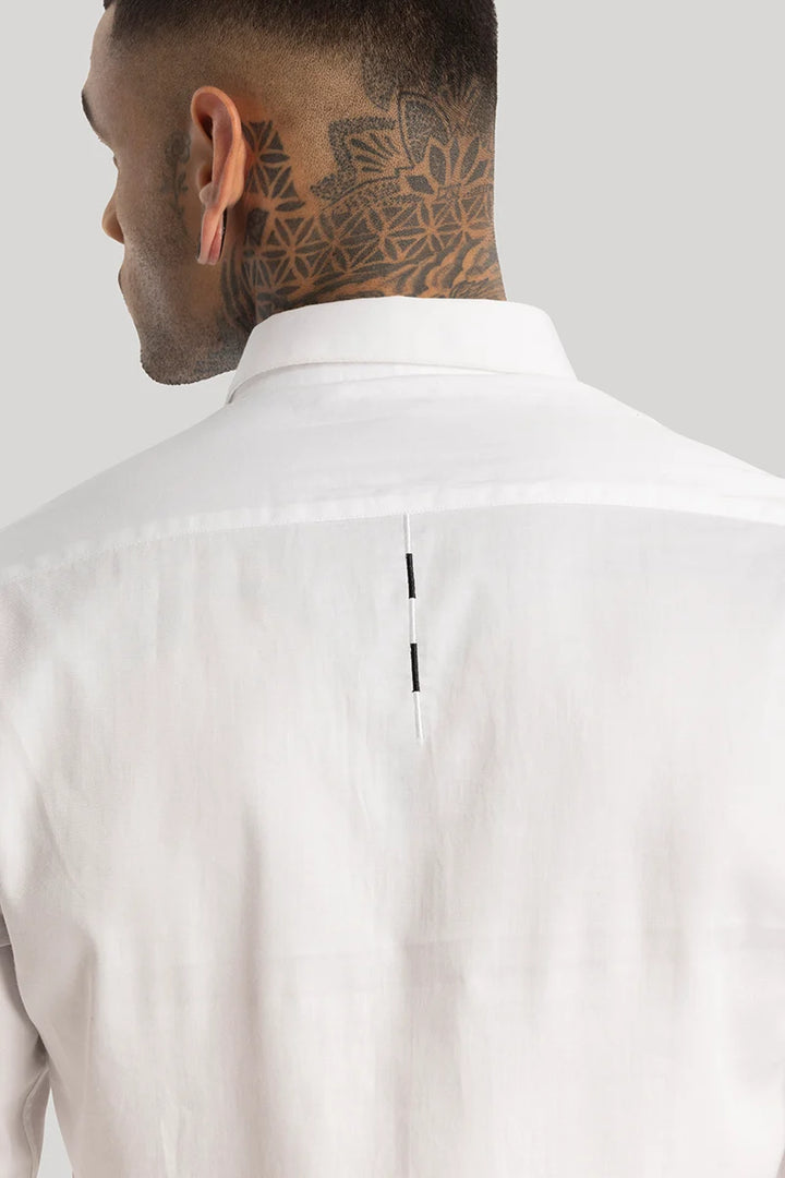 White Embroidered Shirt