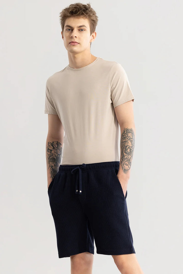 Tectoneer Navy Regular Fit Shorts