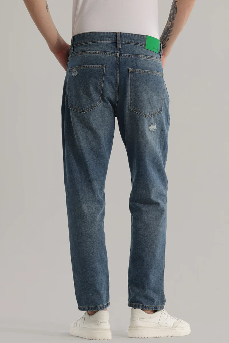 Boozy Spruce Blue Baggy Fit Jeans