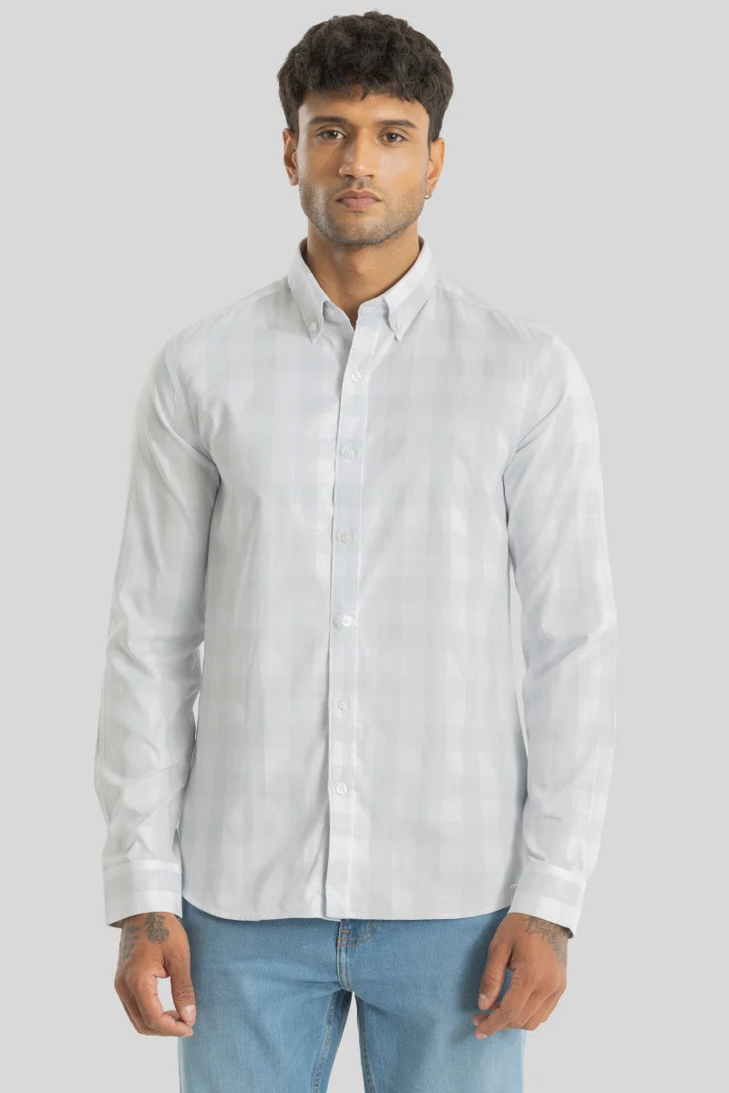 Sacha Light Grey Checks Shirt