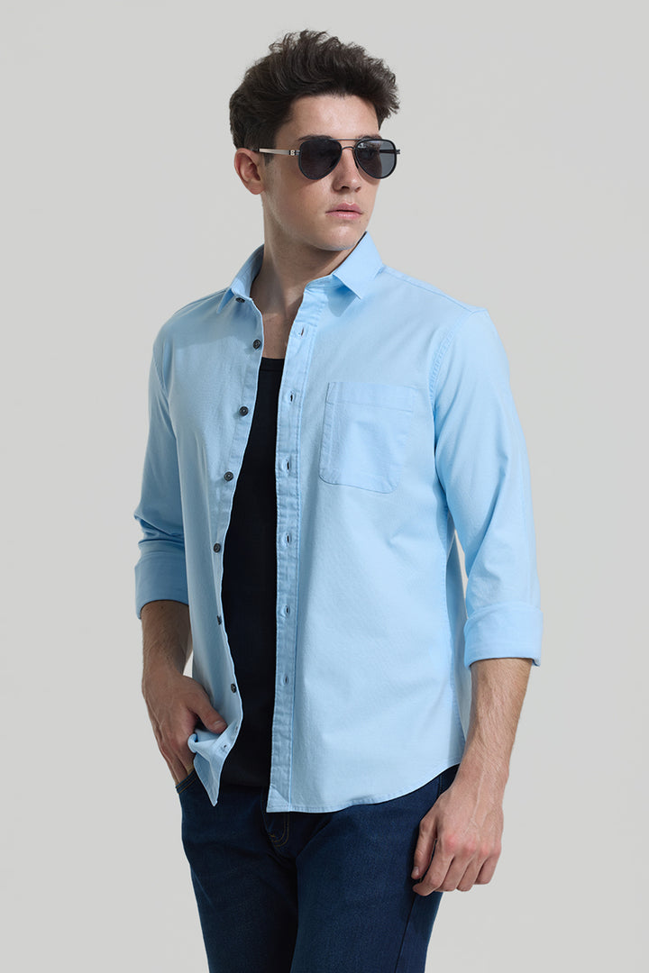 Blue Slim Fit Shirt