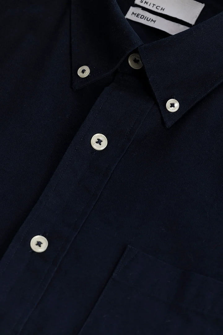 Shirtolo Plain Navy Shirt